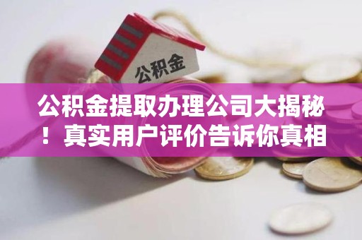 迎江公积金提取办理公司大揭秘！真实用户评价告诉你真相